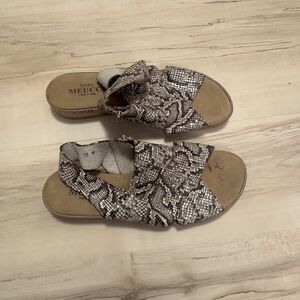 Sesto Meucci‎ Snakeskin Print Leather sandals Womans Size 10